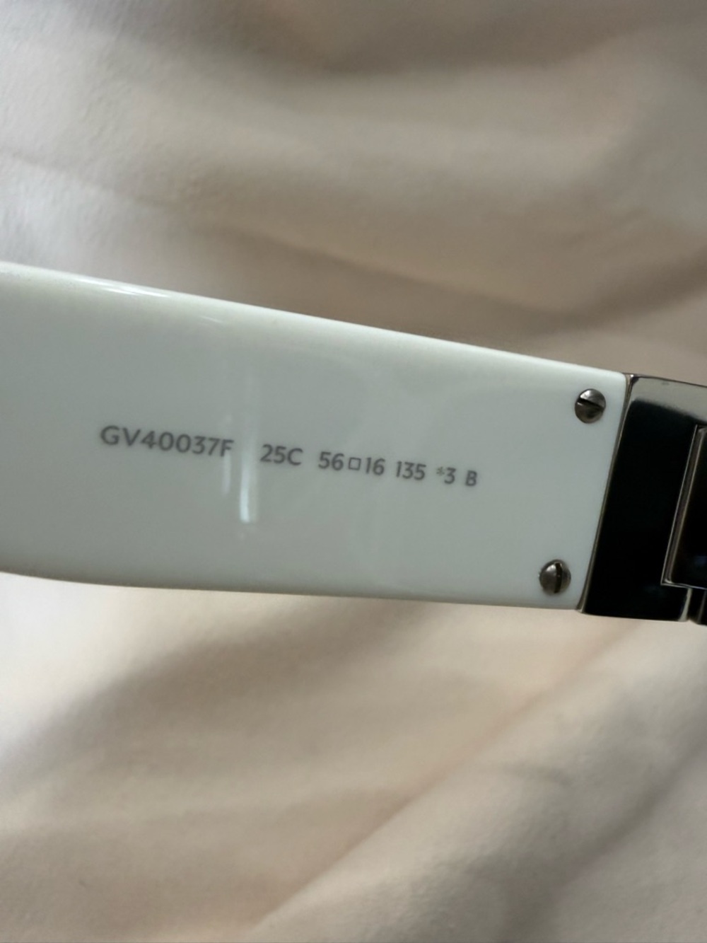 Givenchy White Oversized Square Sunglasses with Dark Lenses - Picture 6 of 10